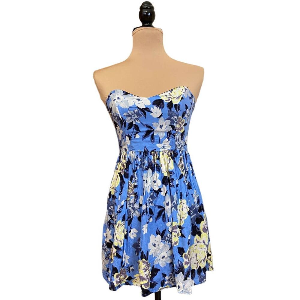 Nameless Floral Print Strapless Dress Size S